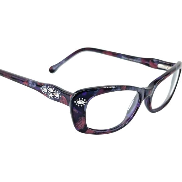 Diva 5364 Womens Eyeglass Frame AR2 Burgundy Violet Mottled main image 5
